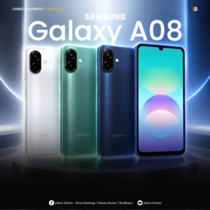 Samsung Galaxy A08 packs a 6,000mAh battery and six years of updates.