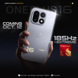 OnePlus 16 Launches October 12 with 185FPS, 185Hz and Snapdragon 8 Elite Extreme Gen 6.