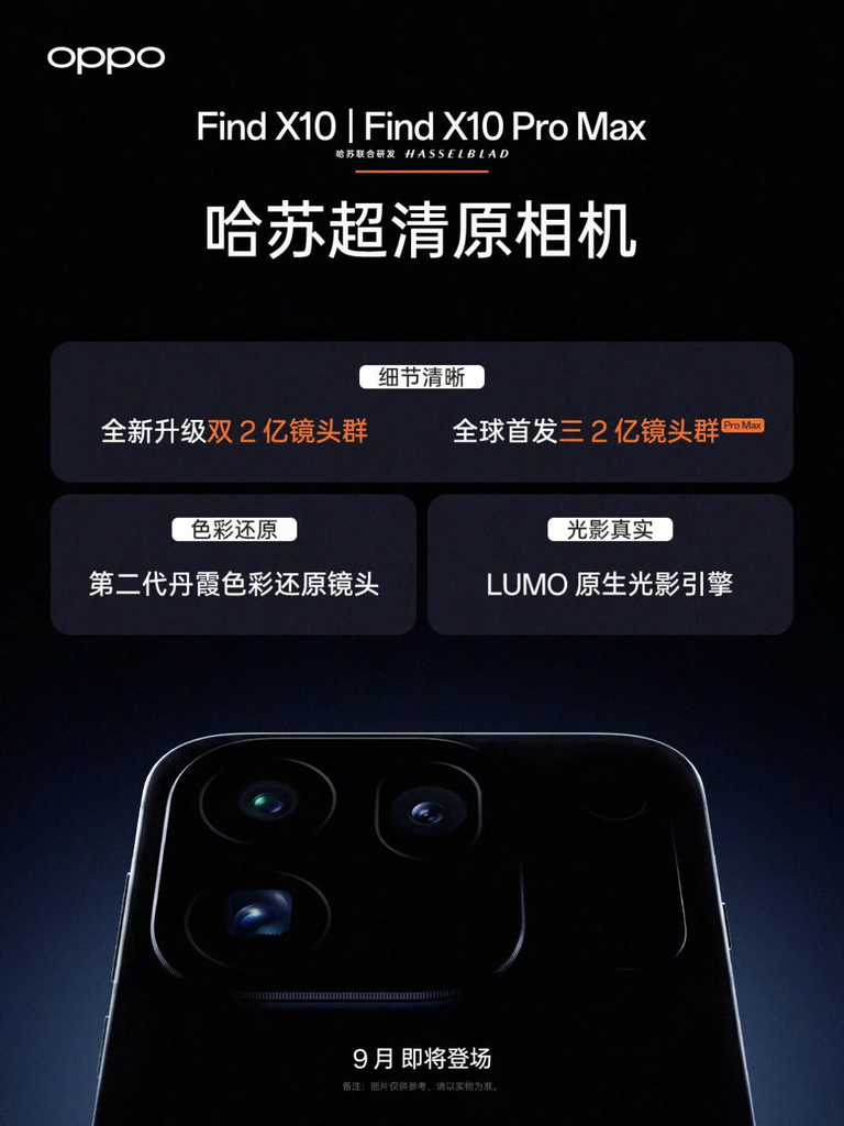 OPPO Find X10 Pro Max Could Combine Three 200MP Cameras With a Dimensity 9-Series Chip